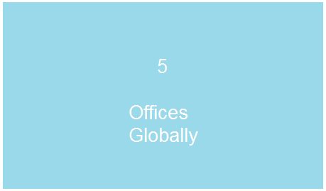 5 offices globally