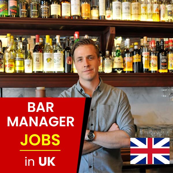 Bar manager jobs/work permit UK